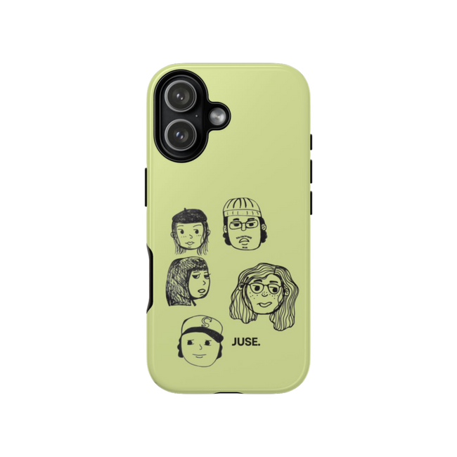 green faces