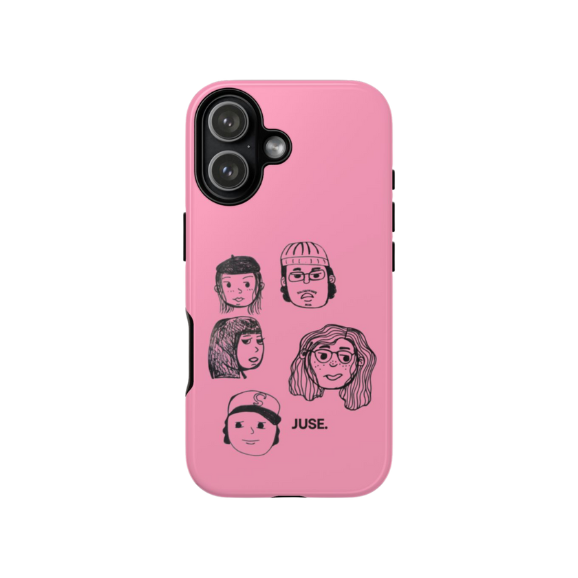 pink faces